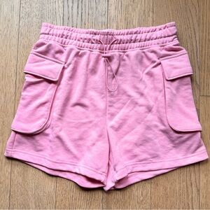 Pink French Terry Cargo Shorts NWT - Size S